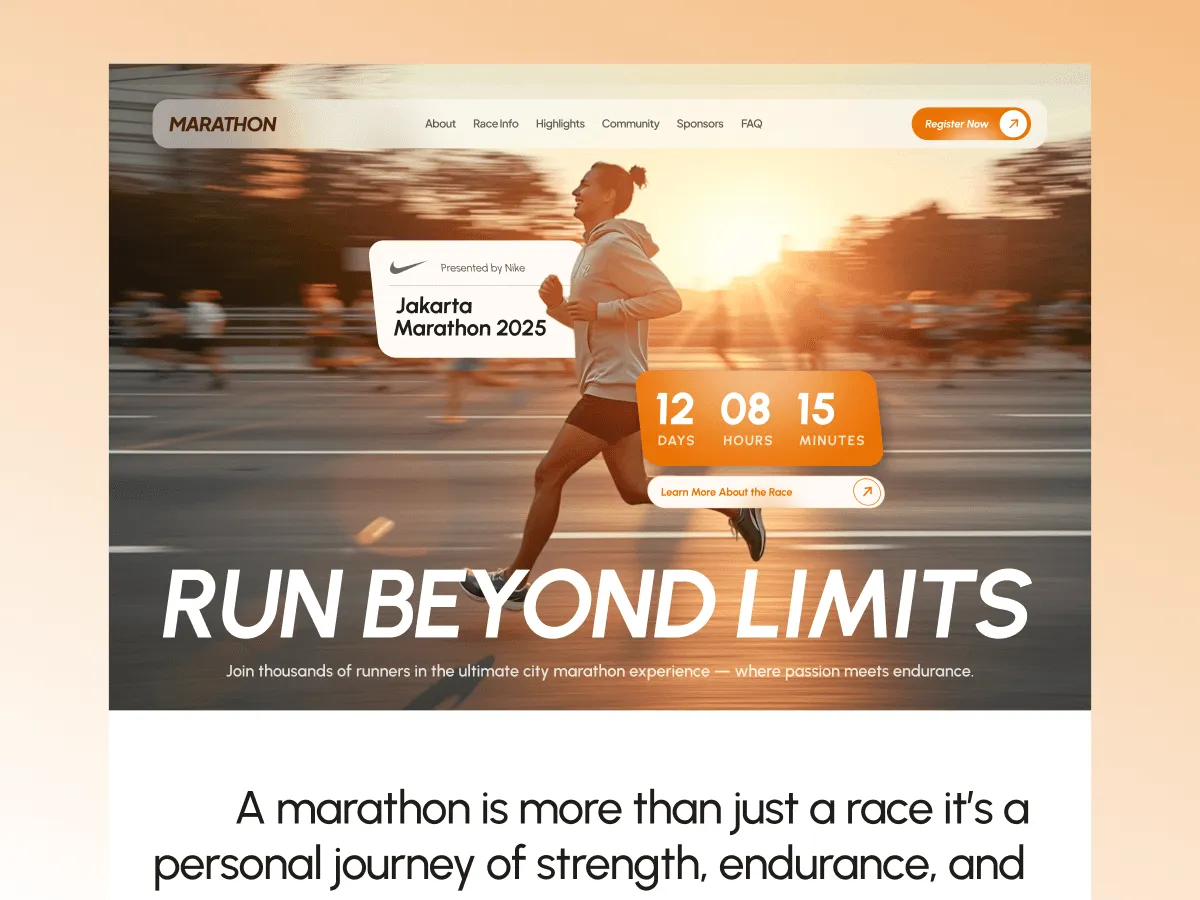 Website event Jakarta Marathon 2025
